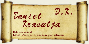 Daniel Krasulja vizit kartica